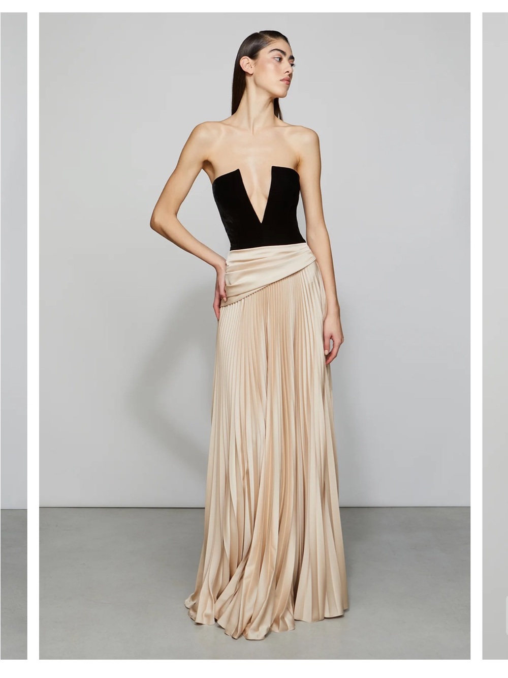 Et Ochs Tabitha Gown in Black/Quartz